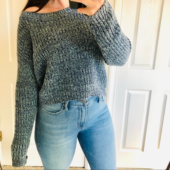 BDG Sweaters - Urban Outfitters BDG Blue Cropped Sweater